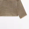 100% Cotton Striped Knit Sweater
