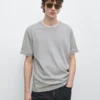 100% Cotton T-Shirt with Contrast Detail