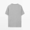 100% Cotton T-Shirt with Contrast Detail