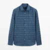 100% Linen Check Shirt