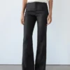 100% Linen Kick Flare Fit Pants