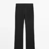 100% Linen Kick Flare Fit Pants