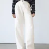 100% Linen Wide-Leg Elasticated Trousers
