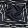 100% Silk Striped Scarf