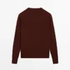 100% Wool Fine Knit Crew Neck Sweater