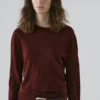 100% Wool Fine Knit Crew Neck Sweater
