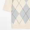 Argyle Knit Polo Sweater