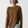 Asymmetric Knit Cape Sweater