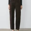Barrel Fit Corduroy Trousers