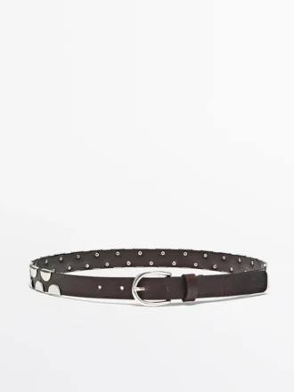 Belt with Metal Appliquas