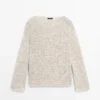Boat Neck Knit Sweater