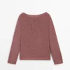 Boat Neck Knit Sweater