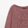Boat Neck Knit Sweater