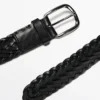 Braided Nappa Leather Belt