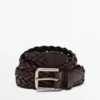 Braided Nappa Leather Belt