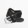 Braided Nappa Leather Belt