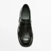 Buckled Derby Shoes with Fringe