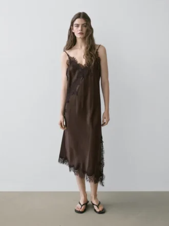 Camisole Dress with Lace Detail