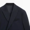 Cool Wool Double-Breasted Suit Blazer