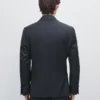 Cool Wool Micro-Textured Suit Blazer
