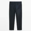 Cool Wool Micro-Textured Suit Trousers