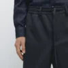 Cool Wool Textured Pants