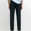 Cotton and Linen Five-Pocket Trousers