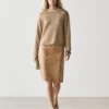 Cotton and Linen Knit Sweater with Pocket Detail