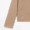 Cotton and Linen Knit Sweater with Pocket Detail