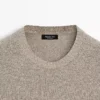 Cotton and Linen Moulina Knit Sweater