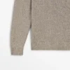 Cotton and Linen Moulina Knit Sweater