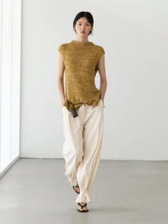 Cotton Blend Chunky Knit Top