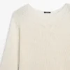 Cotton Blend Cutwork Sweater
