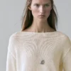 Cotton Blend Cutwork Sweater