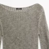 Cotton Blend Cutwork Sweater
