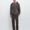Cotton Blend Jogger Fit Trousers