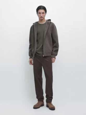 Cotton Blend Jogger Fit Trousers