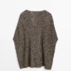 Cotton Blend Knit Cape