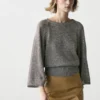 Cotton Blend Knit Sweater