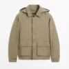 Cotton Blend Parka with Pockets