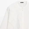 Cotton Blend Shirt with Embroidered Detail