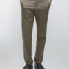 Cotton Blend Slim Fit Pants