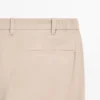 Cotton Blend Slim Fit Trousers