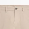 Cotton Blend Slim Fit Trousers