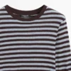 Cotton Blend Striped Long Sleeve T-Shirt