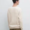 Cotton Knit Crew Neck Sweater