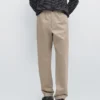 Cotton Linen Jogger Fit Pants