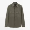Cotton Overshirt with Pockets