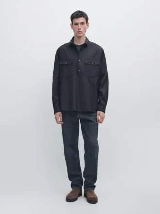 Cotton Shirt with Pockets