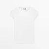 Cotton T-Shirt with Short Raglan Sleeves